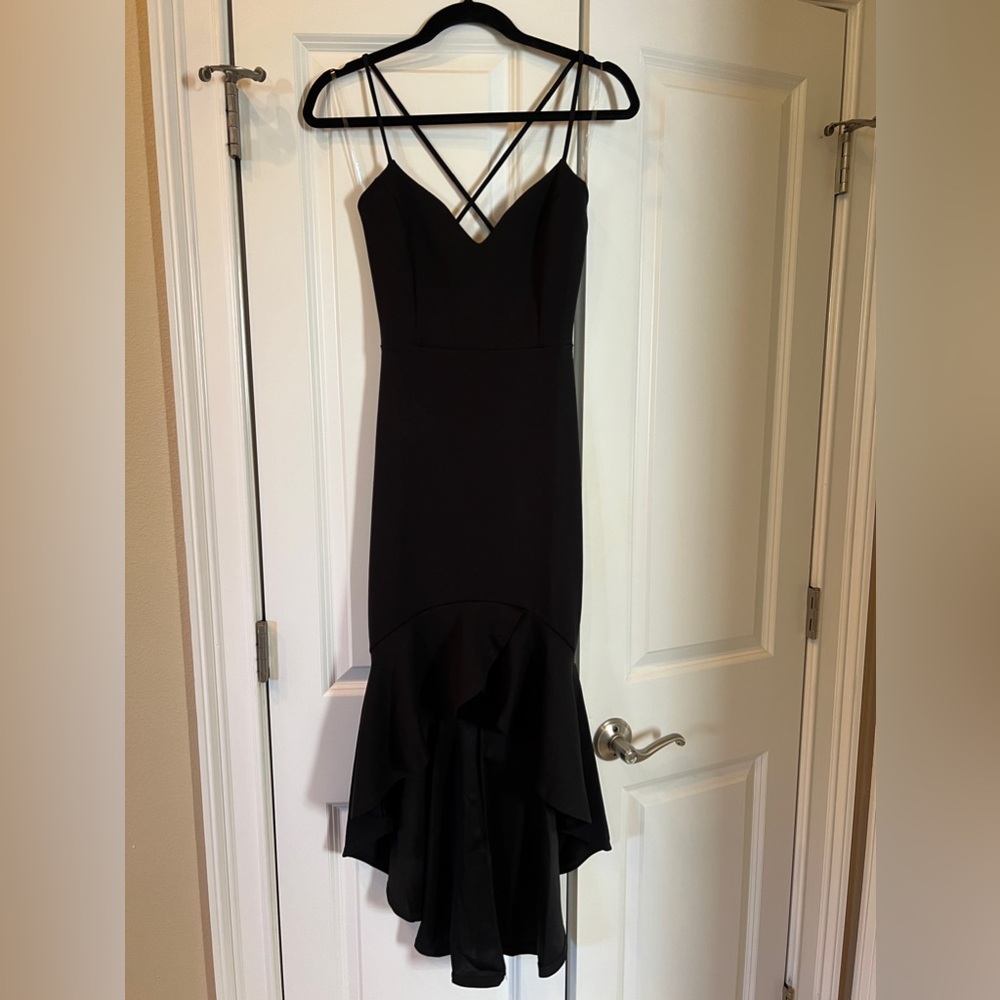 New, Black High-Low Dress
